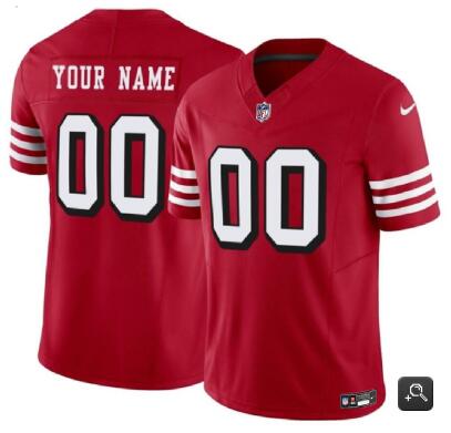 Men & Women & Youth San Francisco 49ers Customized Scarlet 2023 F.U.S.E. Vapor Untouchable Alternate Limited Football Stitched Jersey